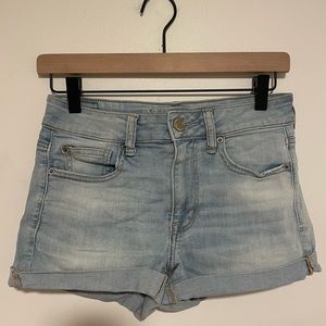 American Eagle Outfitters Size 4 Hi-Rise Shortie Next Level Stretch Denim Short
